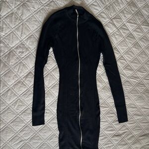 Guess Elegant Black Long Sleeve Dress